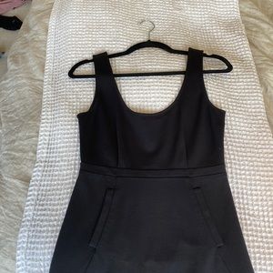 Theory black mini dress size 4